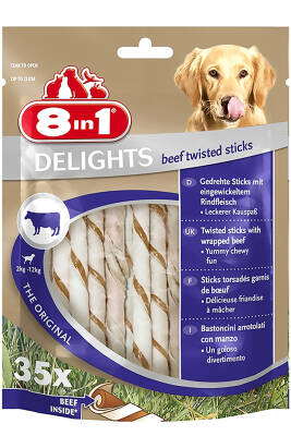 8in1 Delights Köpekler için Biftekli Ödül Çubuğu 35 Adet - 1