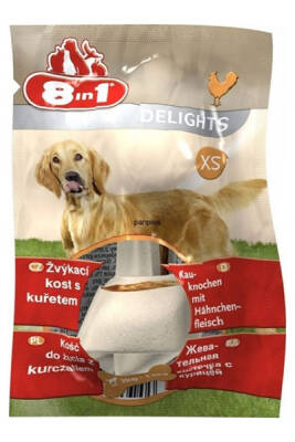 8in1 Delights Tavuklu Küçük Irk Köpek Ödül Kemiği (XS) 12gr - 1