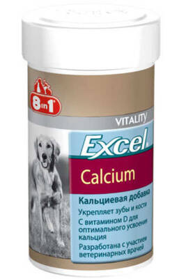 8in1 Excel Calcium Yavru ve Yetişkin Köpeklerin Eklem Sağlığı için Tablet 155 Adet - 1