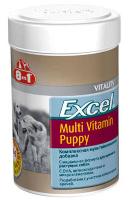 8in1 Excel Puppy Yavru Köpekler için Multivitamin Tablet 100 Adet - 1