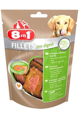 8in1 Pro Digest Sindirim Sistemi Destekleyici Tavuklu Köpek Ödül Maması 80gr - 1