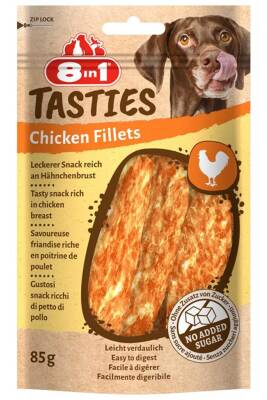 8in1 Tasties Chicken Fillets Tavuk Fileto Köpek Ödülü 85gr - 1