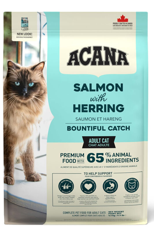 Acana Bountiful Catch Somonlu Yetişkin Kedi Maması 4,5kg - 1