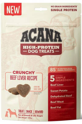 Acana Crunchy Beef Dog Treats Yüksek Proteinli Biftekli Köpek Ödül Maması 100gr - 1