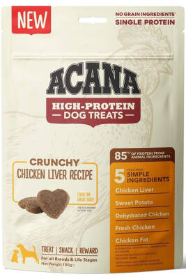 Acana Crunchy Chicken Dog Treats Yüksek Proteinli Tavuklu Köpek Ödül Maması 100gr - 1