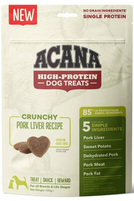 Acana Crunchy Pork Dog Treats Yüksek Proteinli Domuz Etli Köpek Ödül Maması 100gr - 1