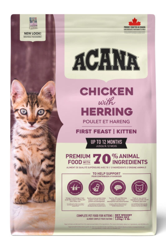 Acana First Feast Tavuk ve Balıklı Yavru Kedi Maması 1,8 KG - 1
