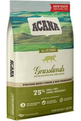 Acana Grasslands Kümes Hayvanlı Tüm Irk ve Yaşam Evreleri için Kedi Maması 1,8kg - 1