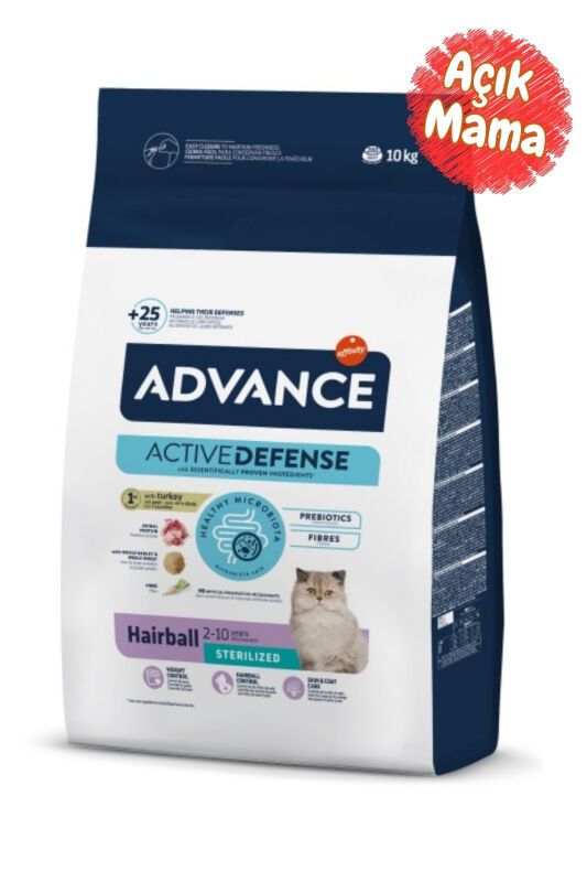 Advance Hairball Hindili Kısırlaştırılmış Kedi Maması 1 kg - Açık Mama - 1