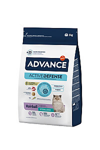 Advance Hairball Hindili Kısırlaştırılmış Kedi Maması 3 Kg