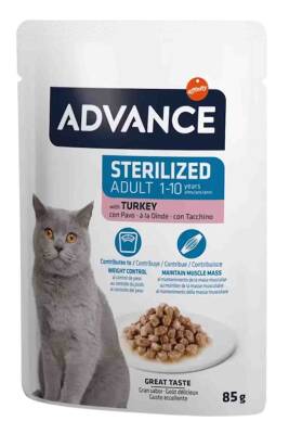 Advance Hindili Kısırlaştırılmış Kedi Konservesi 85 Gram - 1