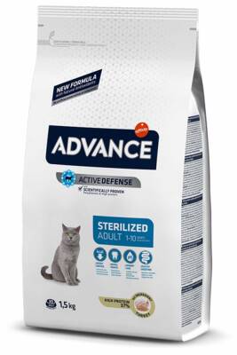 Advance Hindili Kısırlaştırılmış Kedi Maması 1,5kg - 1