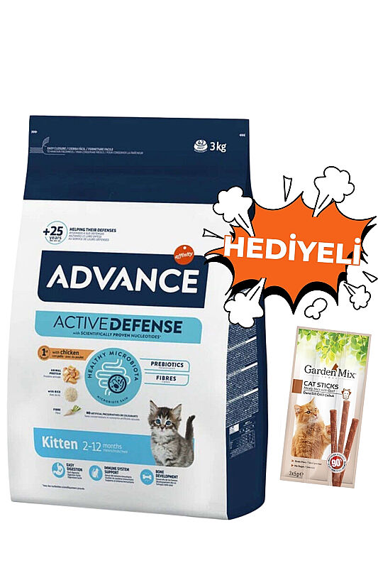 Advance Kitten Tavuklu Yavru Kedi Maması 3 KG - 1
