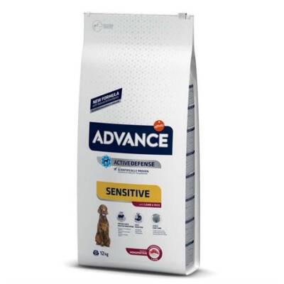 Advance Sensitive Kuzu Etli Pirinçli Yetişkin Köpek Maması 12kg - 1