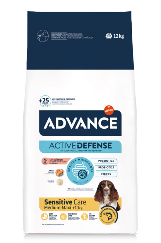 Advance Sensitive Somon Pirinçli Orta ve Büyük Irk Yetişkin Köpek Maması 12kg - 1
