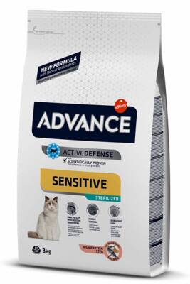 Advance Sensitive Somonlu Kısırlaştırılmış Kedi Maması 3 KG - 1