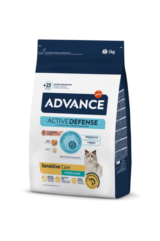 Advance Sensitive Somonlu Kısırlaştırılmış Kedi Maması 3 KG - 1