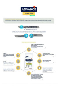 Advance Sensitive Somonlu Kısırlaştırılmış Kedi Maması 3 KG - 3