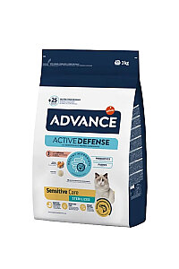 Advance Sensitive Somonlu Kısırlaştırılmış Kedi Maması 3 KG