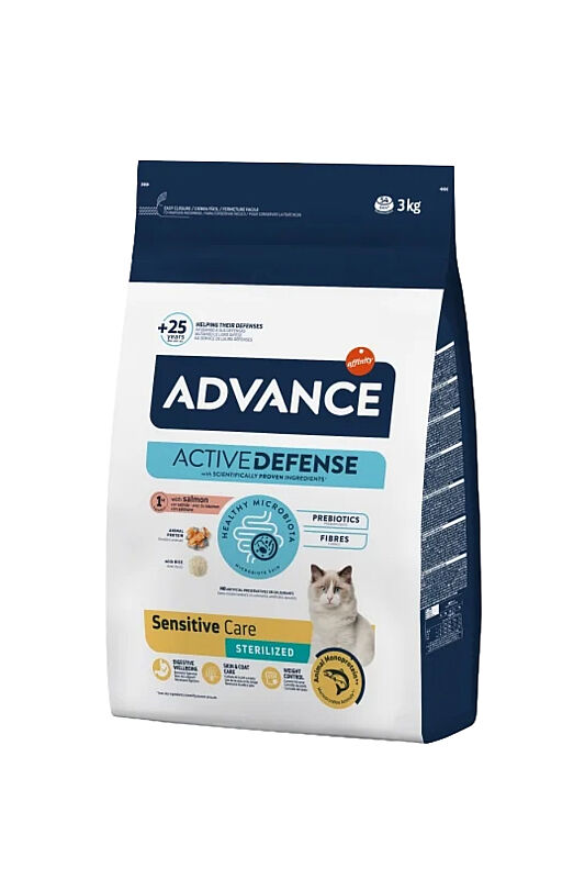 Advance Sensitive Somonlu Kısırlaştırılmış Kedi Maması 3 KG - 1