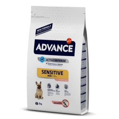 Advance Sensitive Somonlu Küçük Irk Yetişkin Köpek Maması 3kg - 1