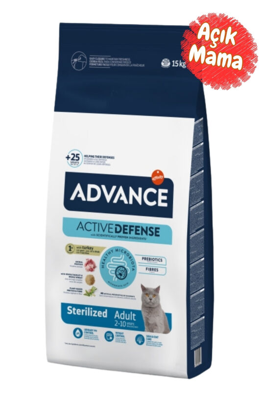Advance Sterilized Kısırlaştırılmış Hindili Kedi Maması 1 kg - Açık Mama - 1