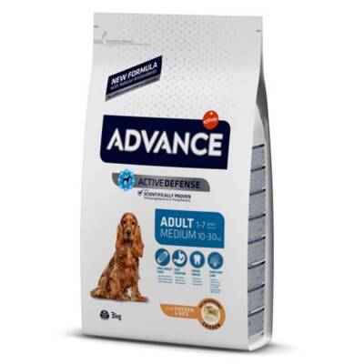 Advance Tavuklu Orta Irk Yetişkin Köpek Maması 3kg - 1