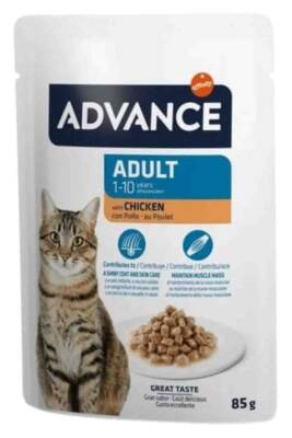 Advance Tavuklu Yetişkin Kedi Konservesi 85 Gram - 1