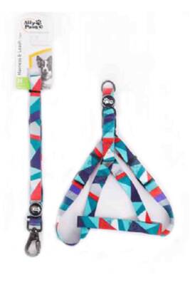 Ally Paws Harness & Leash Tape Göğüs Tasması ve Gezdirme Kayışı Medium 2cmx120cm - 1