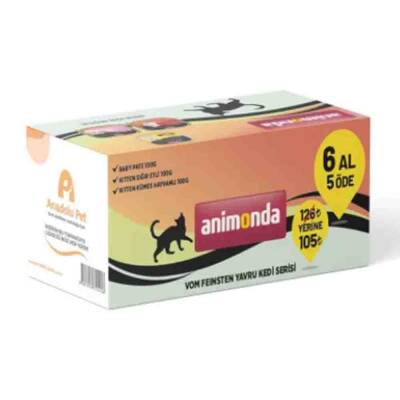 Animonda Gourmet Yavru Kedi Yaş Mama Serisi 100gr 6al5öde - 1