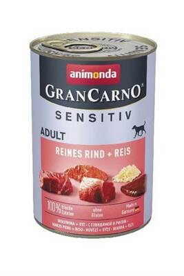 Animonda Gran Carno Sensitive Sığır Etli Ve Pirinçli Yetişkin Köpek Konservesi 400gr - 1