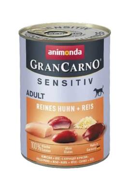 Animonda Gran Carno Sensitive Tavuklu Ve Pirinçli Yetişkin Köpek Konservesi 400 Gr - 1