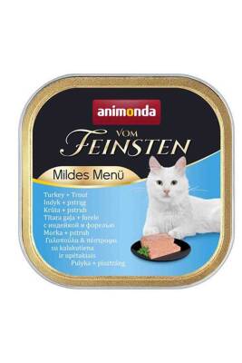 Animonda Mildes Hindili ve Alabalıklı Yetişkin Kedi Konservesi 100gr - 1