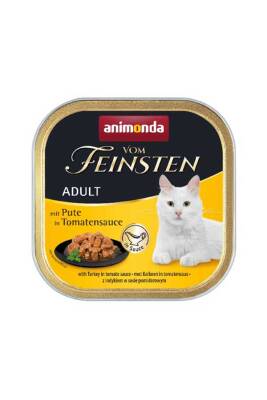 Animonda Vom Feinsten Tahılsız Domates ve Hindili Yetişkin Kedi Konservesi 100gr - 1