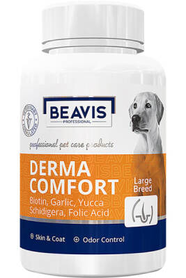 Beavis Derma Comfort Büyük Irk Köpekler İçin Biotin ve Probiyotik Katkılı Sarımsaklı Bira Mayası Destekli 75gr 150 Tablet - 1