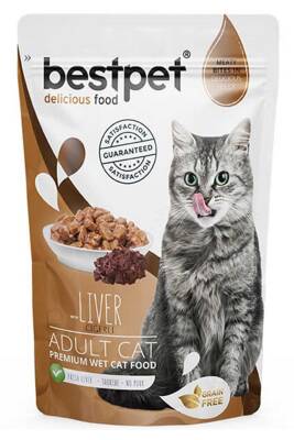 BestPet Adult Jelly Pouch Ciğerli Kedi Konservesi 85gr - 1