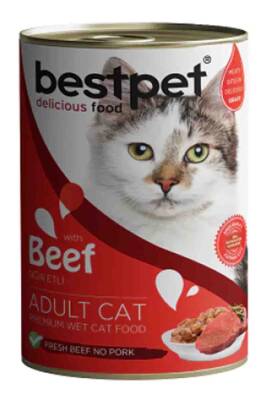 Bestpet Sığır Etli Yetişkin Kedi Konservesi 400gr - 1