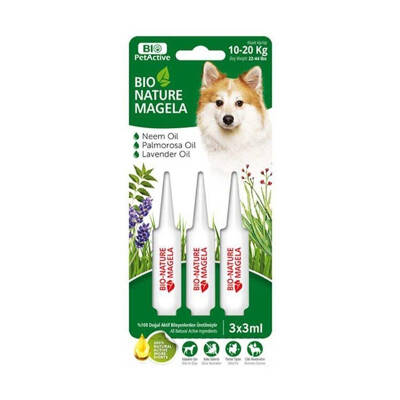 Bio PetActive Bio Nature Köpek Tüy ve Deri Bakım Damlası 3ml-10-20kg-Yeşil - 1