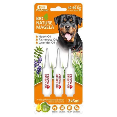 Bio PetActive Bio Nature Köpek Tüy ve Deri Bakım Damlası 6ml-40-60kg-Turuncu - 1