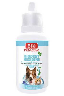 Bio PetActive Biodent Hexidine Kedi ve Köpek Ağız ve Diş Bakım Solüsyonu 50ml - 1