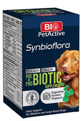 Bio PetActive Synbioflora Orta ve Büyük Irk Köpekler İçin Prebiyotik Tablet 72gr - 1