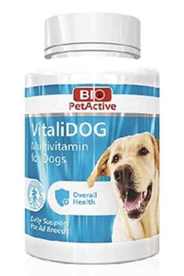 Bio PetActive Vitalidog Küçük Irk Köpekler İçin Multivitamin Tablet 60 Adet 30gr - 1