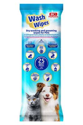 Bio PetActive Wash Wipes Kuru Yıkama Ve Bakım Havlusu - 1