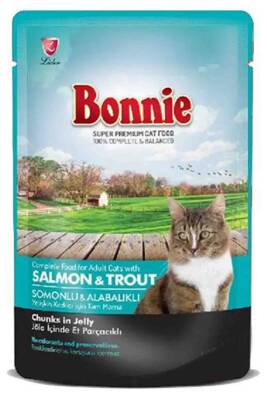 Bonnie Pounch Somonlu Kedi Konservesi 85gr - 1