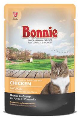 Bonnie Pounch Tavuklu Kedi Konservesi 85gr - 1