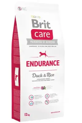 Brit Care Endurance Hareketli Köpekler için Ördek ve Pirinçli Yetişkin Köpek Maması 12kg - 1