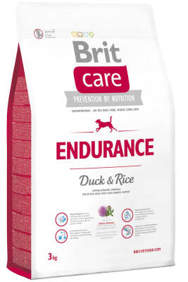 Brit Care Endurance Hareketli Köpekler için Ördek ve Pirinçli Yetişkin Köpek Maması 3kg - 1