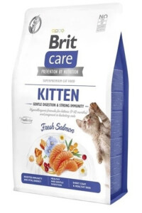 Brit Care Gentle Digestion & Strong Immunity Somonlu Yavru Kedi Maması 2 KG - BRIT