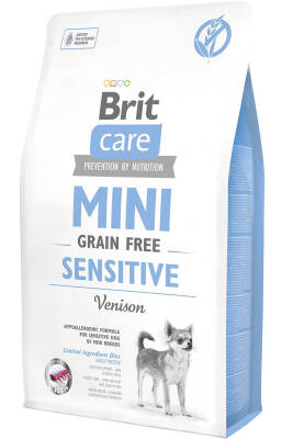 Brit Care Mini Sensitive Tahılsız Geyik Etli Küçük Irk Yetişkin Köpek Maması 2kg - 1