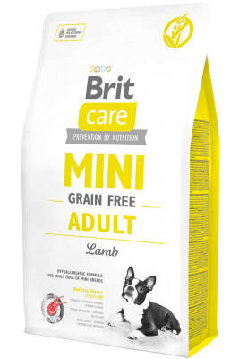 Brit Care Mini Tahılsız Kuzu Etli Küçük Irk Yetişkin Köpek Maması 2kg - 1